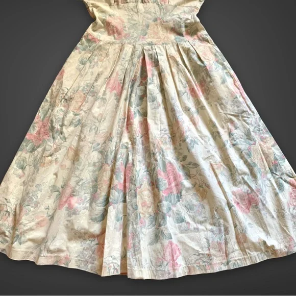 v i n t a g e :: Pastel Floral Romantic Cottagecore ILGWU Dress - Picture 10 of 14